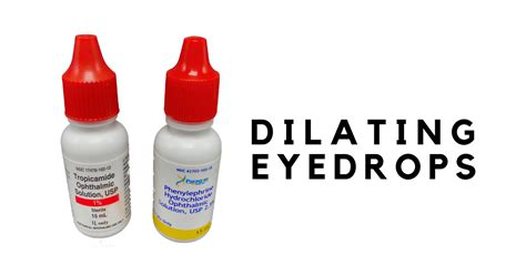 vision test eye drops|dilating eyes side effects.